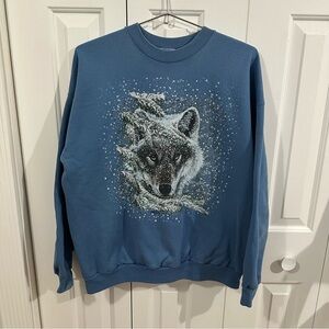 Vintage Nature Wolf Crewneck